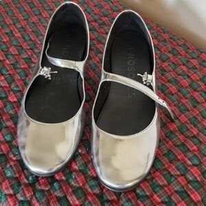 Aerosoles Silver Metallic Perry Mary Jane's size 7.5